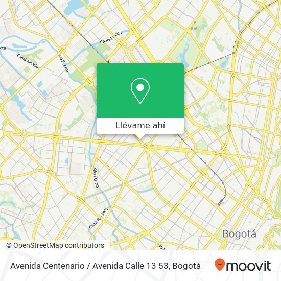 Mapa de Avenida Centenario / Avenida Calle 13 53