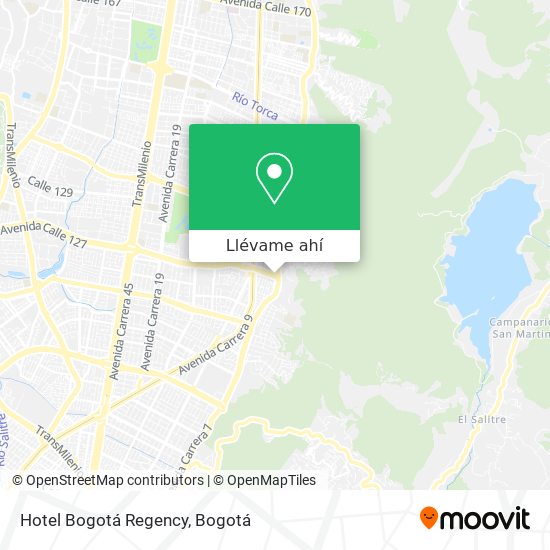 Mapa de Hotel Bogotá Regency