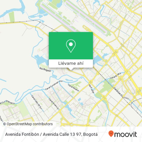 Mapa de Avenida Fontibón / Avenida Calle 13 97