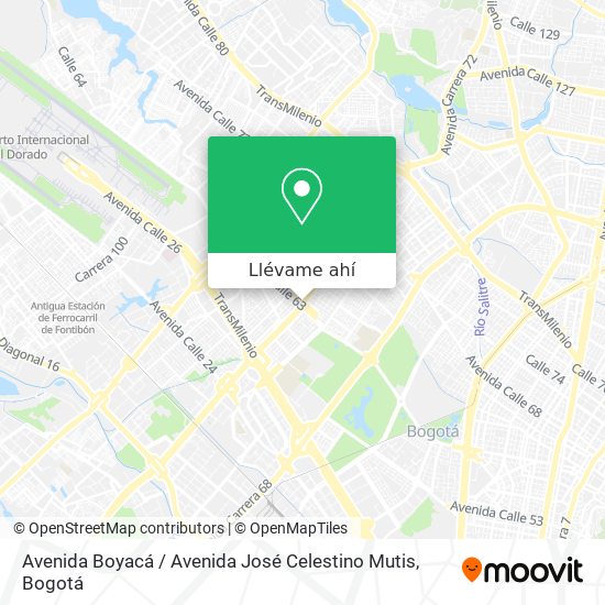 Mapa de Avenida Boyacá / Avenida José Celestino Mutis
