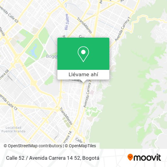 Mapa de Calle 52 / Avenida Carrera 14 52