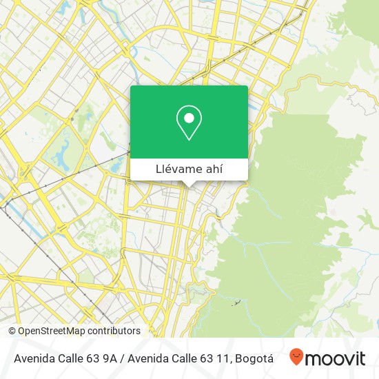 Mapa de Avenida Calle 63 9A / Avenida Calle 63 11