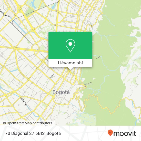 Mapa de 70 Diagonal 27 6BIS