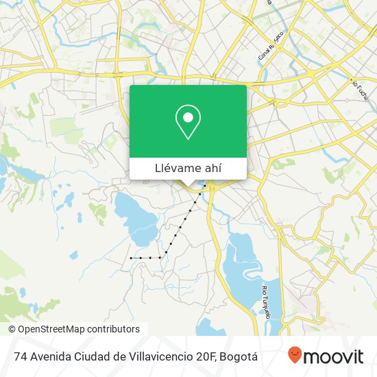 Mapa de 74 Avenida Ciudad de Villavicencio 20F