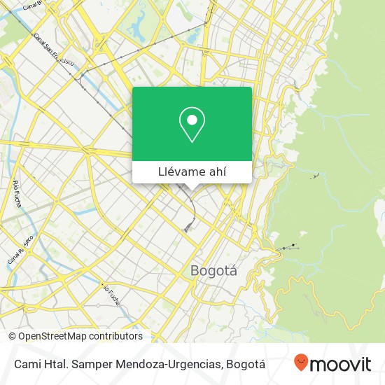 Mapa de Cami Htal. Samper Mendoza-Urgencias