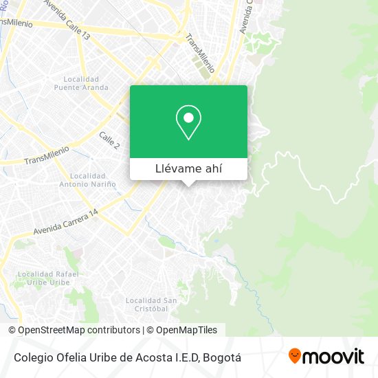 Mapa de Colegio Ofelia Uribe de Acosta I.E.D
