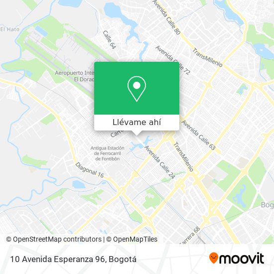 Mapa de 10 Avenida Esperanza 96