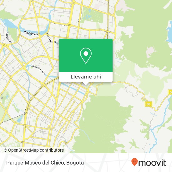 Mapa de Parque-Museo del Chicó