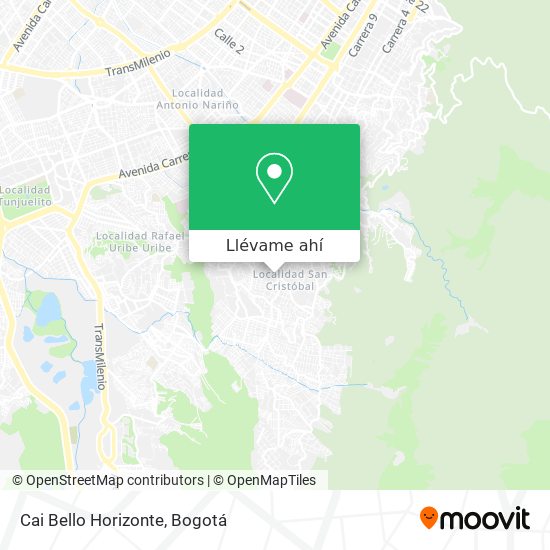 Mapa de Cai Bello Horizonte