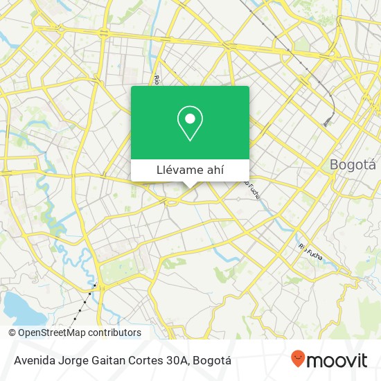 Mapa de Avenida Jorge Gaitan Cortes 30A