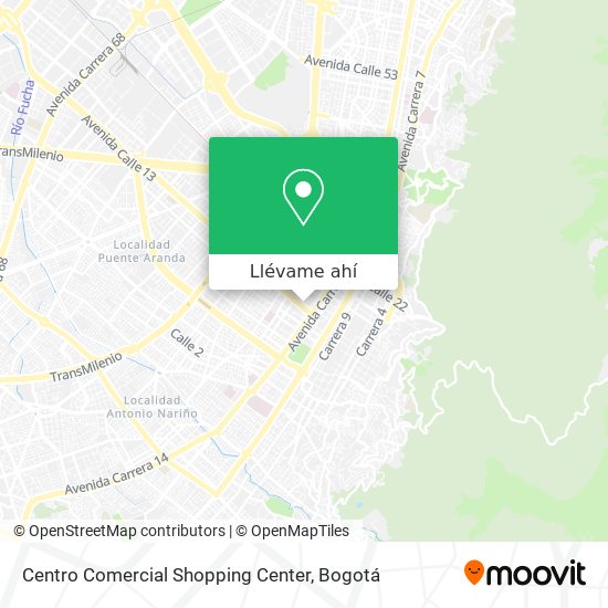 Mapa de Centro Comercial Shopping Center