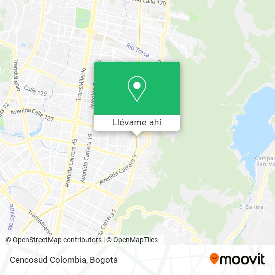Mapa de Cencosud Colombia