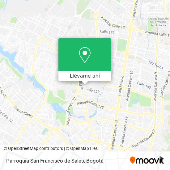 Mapa de Parroquia San Francisco de Sales