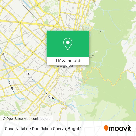 Mapa de Casa Natal de Don Rufino Cuervo