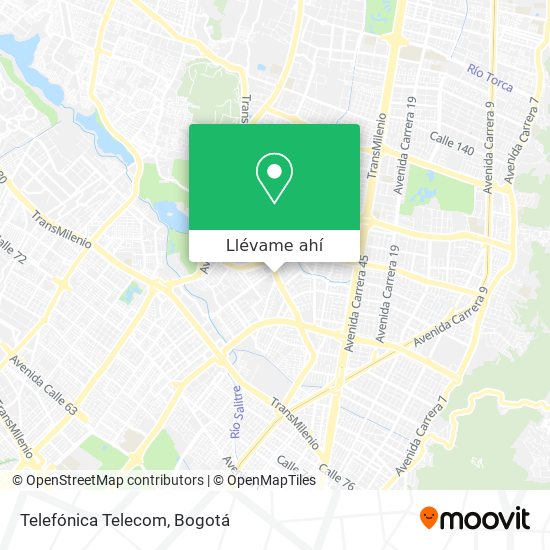 Mapa de Telefónica Telecom