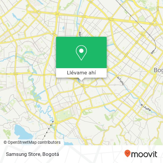 Mapa de Samsung Store