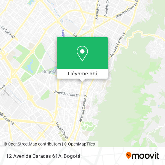 Mapa de 12 Avenida Caracas 61A