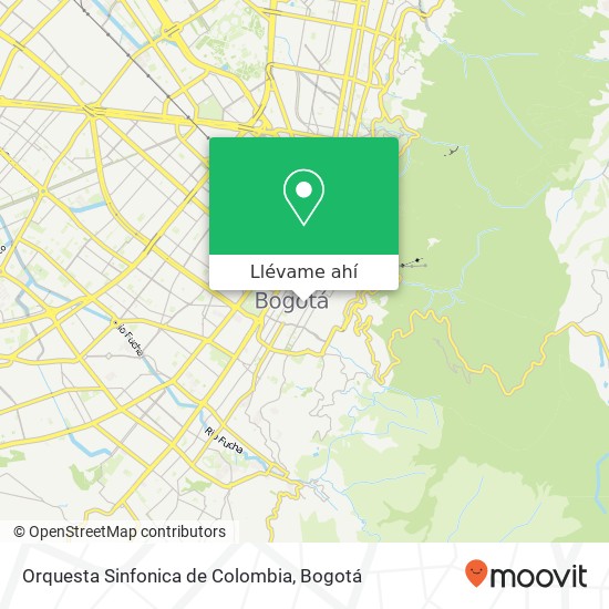 Mapa de Orquesta Sinfonica de Colombia