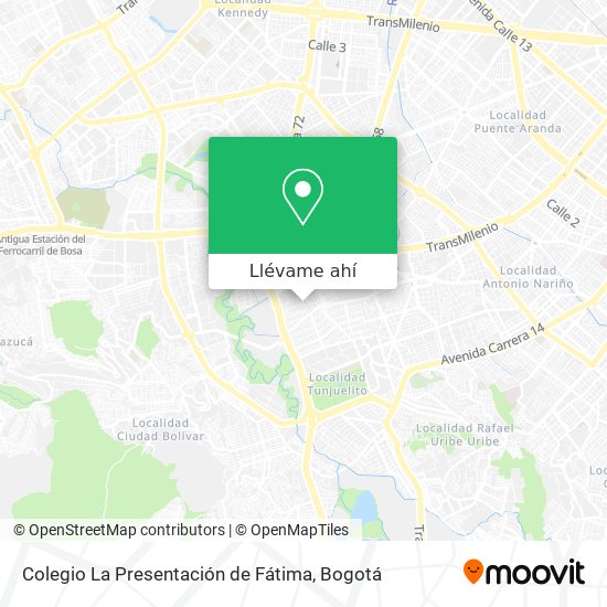Mapa de Colegio La Presentación de Fátima