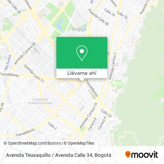 Mapa de Avenida Teusaquillo / Avenida Calle 34