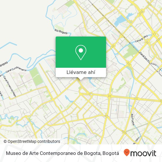 Mapa de Museo de Arte Contemporaneo de Bogota