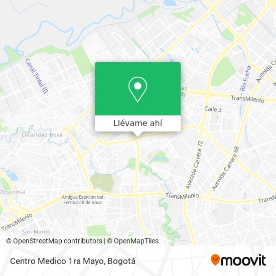 Mapa de Centro Medico 1ra Mayo