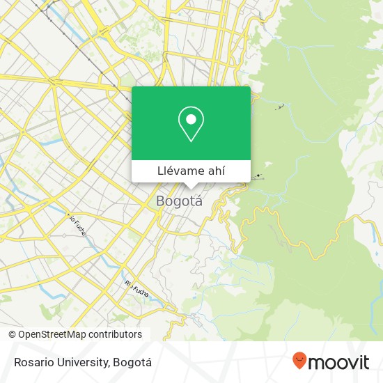 Mapa de Rosario University