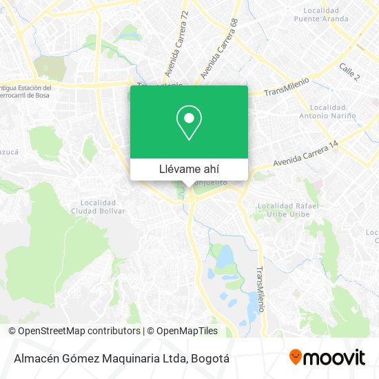 Mapa de Almacén Gómez Maquinaria Ltda