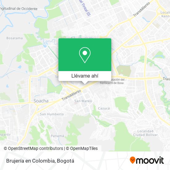 Mapa de Brujería en Colombia
