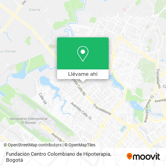 Mapa de Fundación Centro Colombiano de Hipoterapia