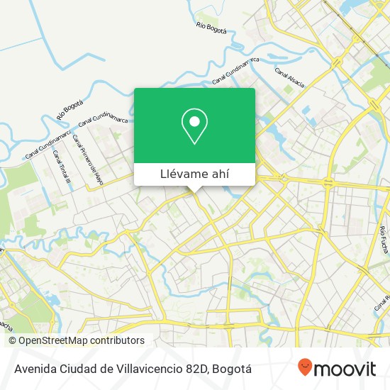 Mapa de Avenida Ciudad de Villavicencio 82D