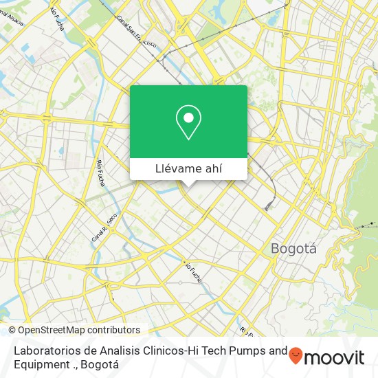 Mapa de Laboratorios de Analisis Clinicos-Hi Tech Pumps and Equipment .