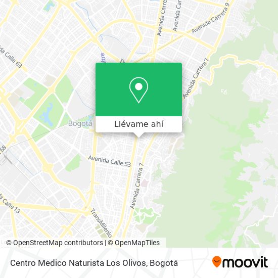 Mapa de Centro Medico Naturista Los Olivos