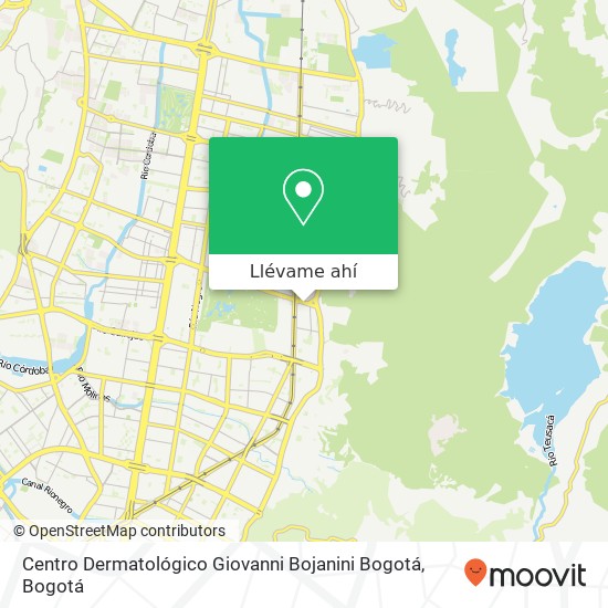Mapa de Centro Dermatológico Giovanni Bojanini Bogotá