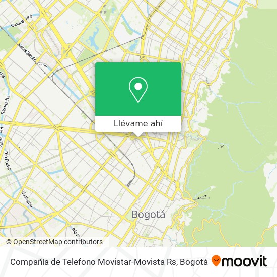 Mapa de Compañía de Telefono Movistar-Movista Rs