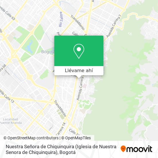 Mapa de Nuestra Señora de Chiquinquira (Iglesia de Nuestra Senora de Chiquinquira)