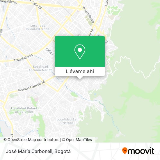Mapa de José María Carbonell