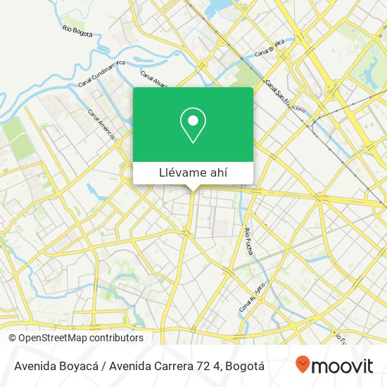 Mapa de Avenida Boyacá / Avenida Carrera 72 4