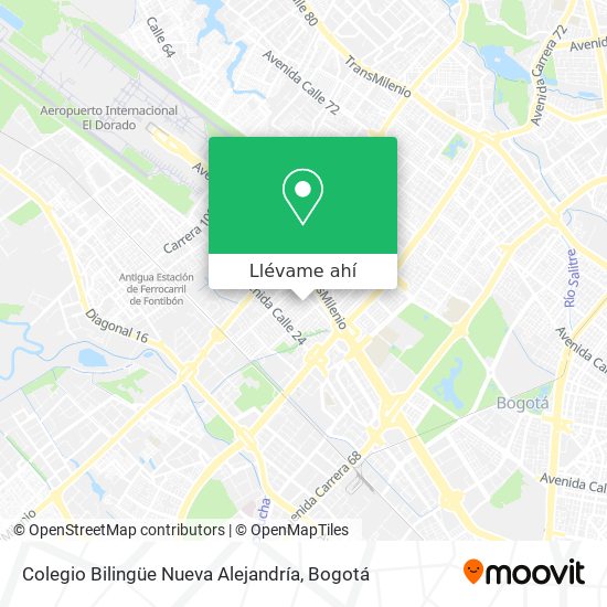 Mapa de Colegio Bilingüe Nueva Alejandría
