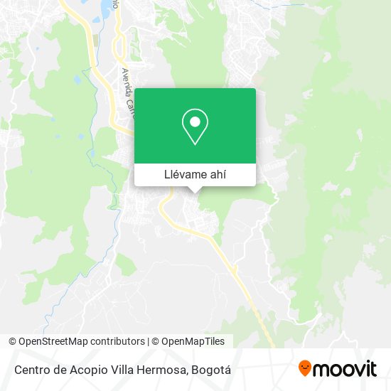 Mapa de Centro de Acopio Villa Hermosa