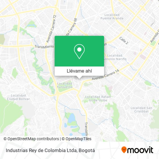 Mapa de Industrias Rey de Colombia Ltda