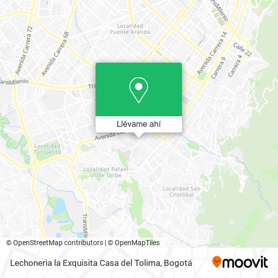 Mapa de Lechoneria la Exquisita Casa del Tolima