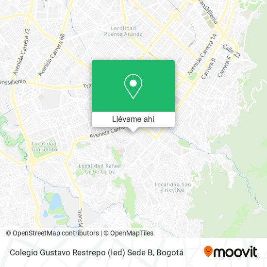 Mapa de Colegio Gustavo Restrepo (Ied) Sede B