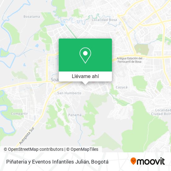 Mapa de Piñateria y Eventos Infantiles Julián