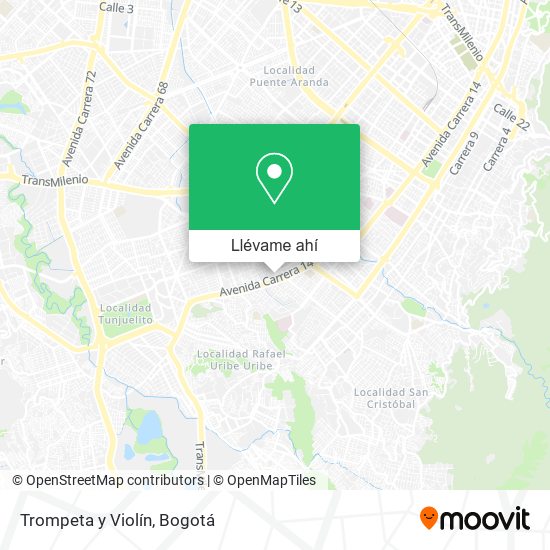 Mapa de Trompeta y Violín