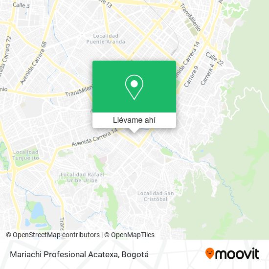 Mapa de Mariachi Profesional Acatexa