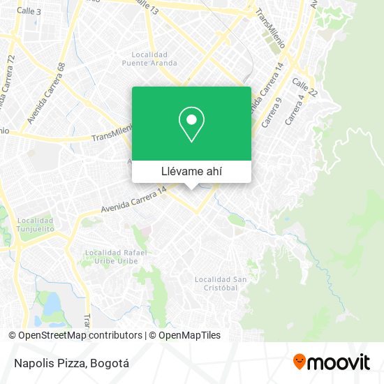 Mapa de Napolis Pizza