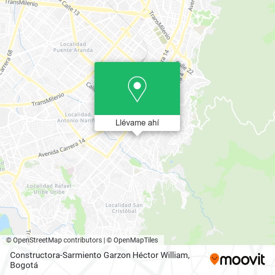 Mapa de Constructora-Sarmiento Garzon Héctor William