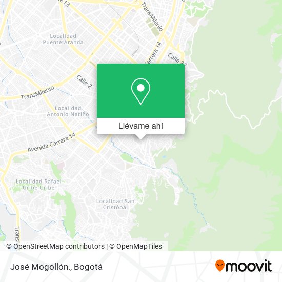 Mapa de José Mogollón.