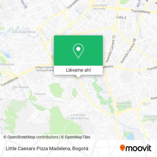 Mapa de Little Caesars Pizza Madelena